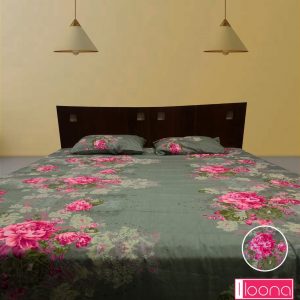 queen size bed sheet with 2 pillow cover